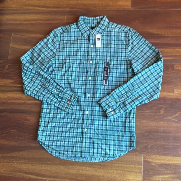 GAP Men’s Slim Fit Long Sleeve Dress Shirt size Medium - Picture 1 of 7